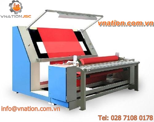 fabric inspection machine with roll or plaiter / with platform / for stretch fabric