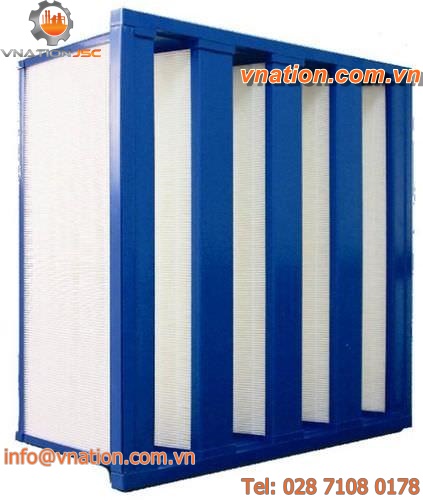 air filter / bag / for gas turbines / V