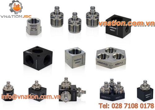 triaxial accelerometer / piezoelectric / general purpose