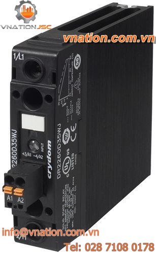 solid state relay with heatsink / power / DIN rail / panel-mount