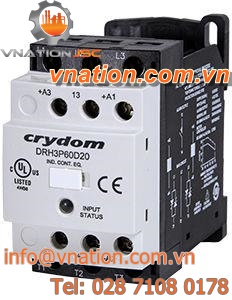 solid-state contactor / AC output / three-phase / DIN rail