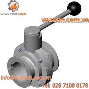 butterfly valve / lever / flow control / isolation