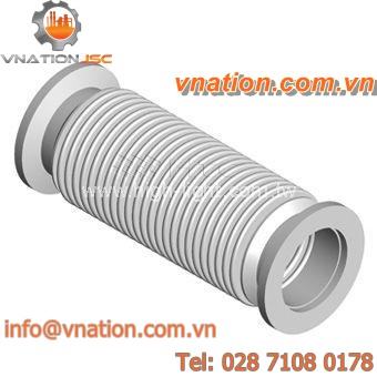 cylindrical bellows / stainless steel / accordion protection