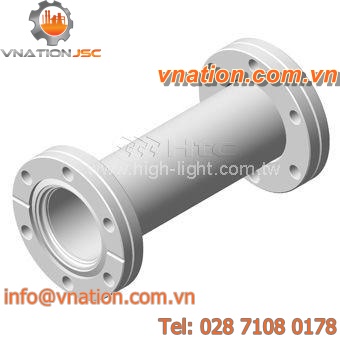 stainless steel nipple / flange / for vacuum