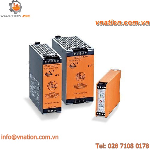 AC/DC power supply / DIN rail / single-phase / compact