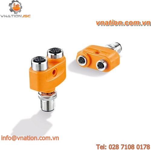 electric connector / T / cylindrical / EN61076