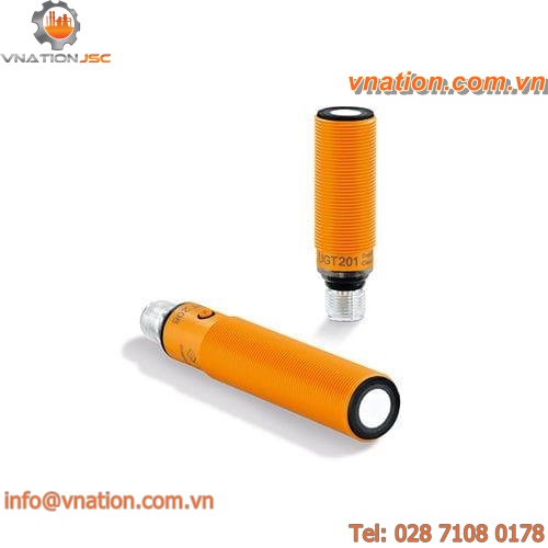 ultrasonic proximity sensor / cylindrical M18 / IP67 / non-contact