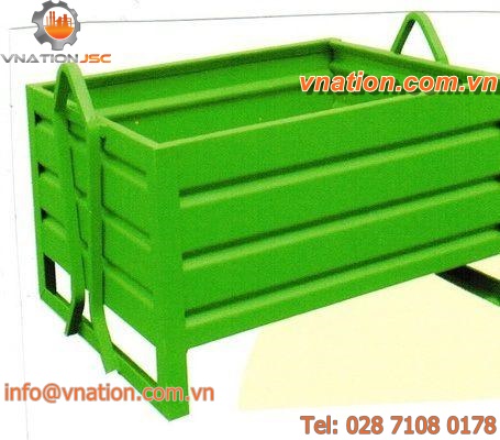 stackable sheet metal container