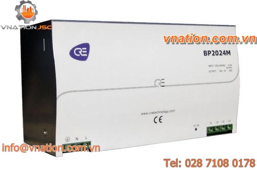 automatic battery charger / lead-acid / DIN rail-mounted / 24-volt