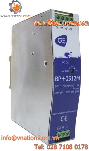 automatic battery charger / lead-acid / DIN rail-mounted / with integrated diode