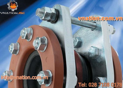 axial pipe expansion joint / rubber / for air conditioning