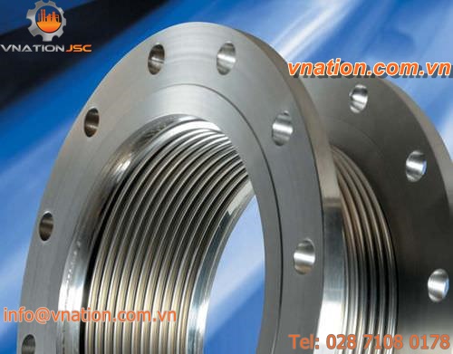 axial pipe expansion joint / metal / for air conditioning