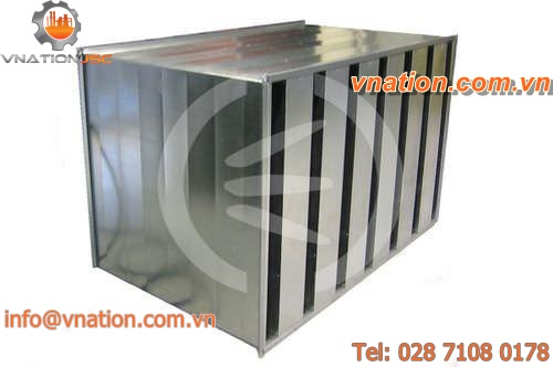 ventilation silencer / air conditioning / metal
