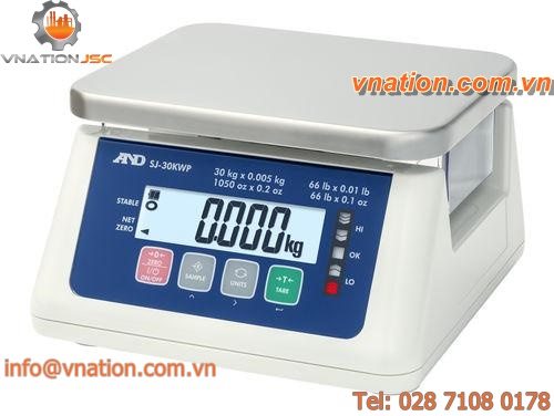 multifunction scales / tabletop / with LCD display / waterproof