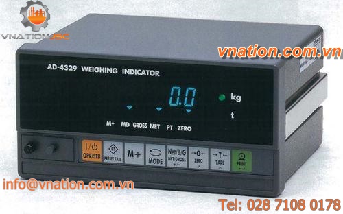 digital weight indicator / waterproof / DIN rail