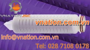 liquid filter cartridge / depth / polypropylene / pleated