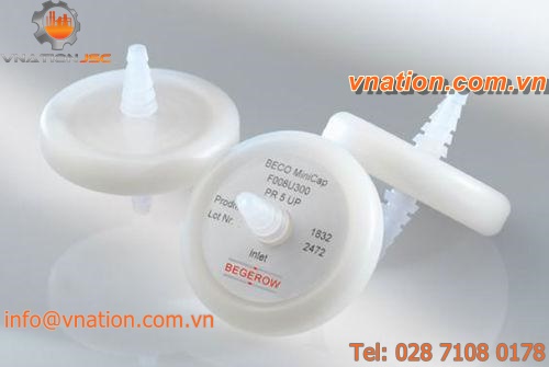capsule filter / disposable / for laboratories / depth