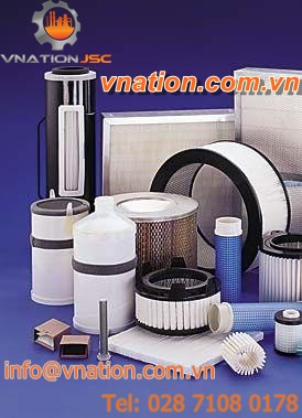polyester filter medium / microglass / gas / dust