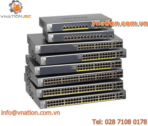 industrial network switch / Power over Ethernet / 48 ports / rack