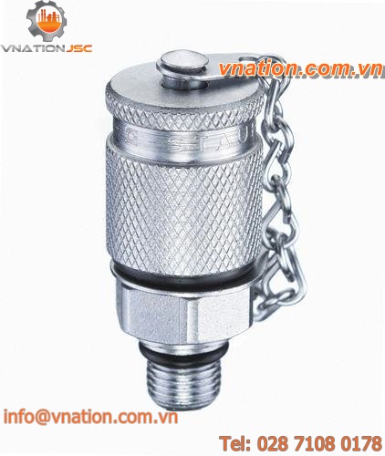 threaded fitting / straight / test