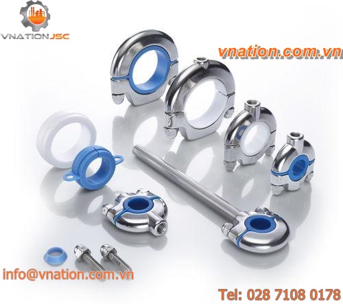 stainless steel pipe accessory / for the food industry