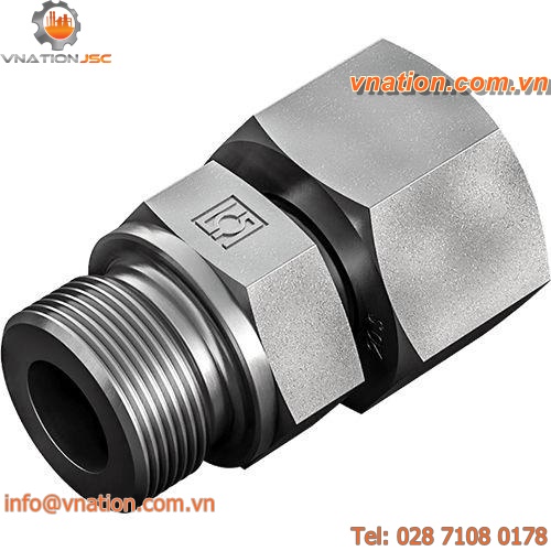 male fitting / union / cutting ring / threaded