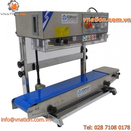 semi-automatic heat sealer / continuous / vertical / rotary