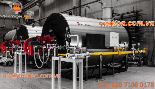 thermal fluid heater / gas / fuel oil / fire tube