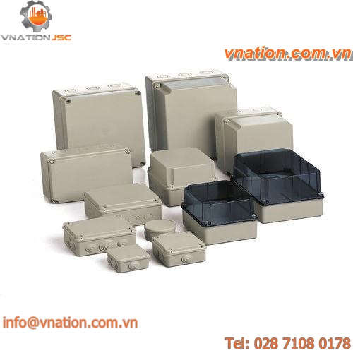 wall-mounted junction box / plastic / IP65 / IP67