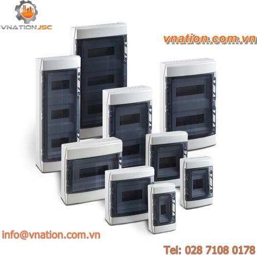equipped electrical enclosure / polycarbonate / ABS / wall-mounted