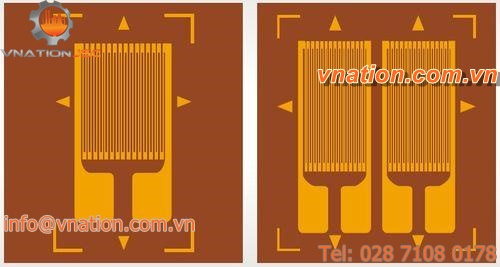 resistive strain gauge / linear / high-performance / encapsulated