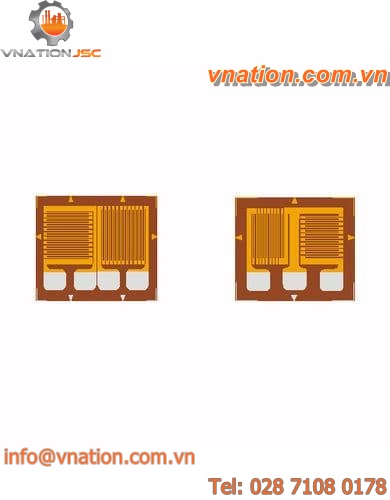 resistive strain gauge / biaxial / for stress analysis / encapsulated