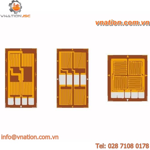 resistive strain gauge / for stress analysis / full-bridge / encapsulated