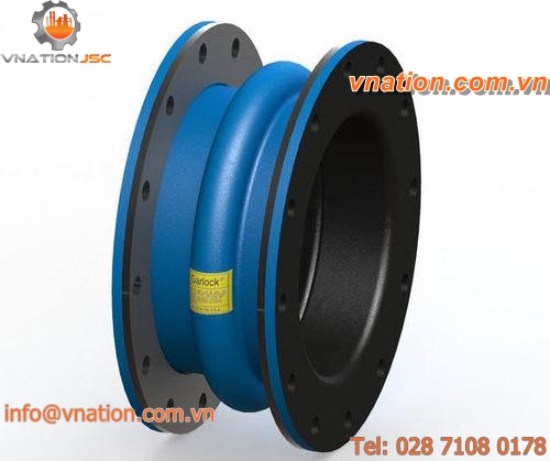 fabric pipe expansion joint / rubber / turbine / for vacuum