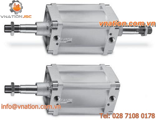 pneumatic cylinder / double-acting / tie-rod / stainless steel