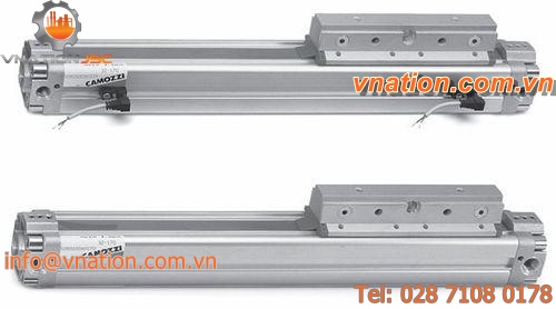 pneumatic cylinder / rodless / double-acting