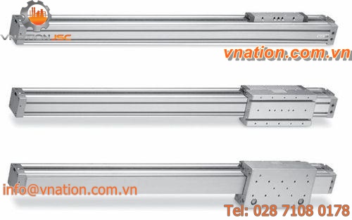pneumatic cylinder / rodless / double-acting / steel