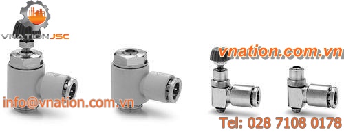 needle valve / flow-control / stainless steel / brass