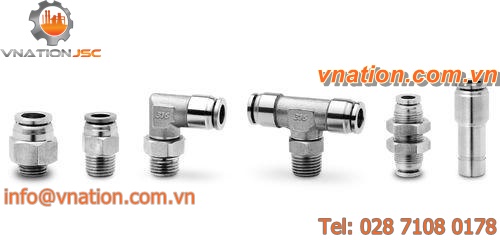 stainless steel quick coupling / for water / for compressed air