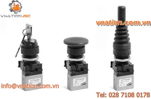 poppet valve / manual / miniature / aluminum