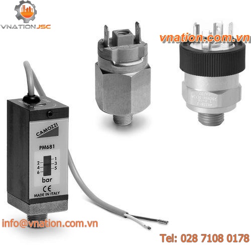 diaphragm pressure switch / IP54 / adjustable