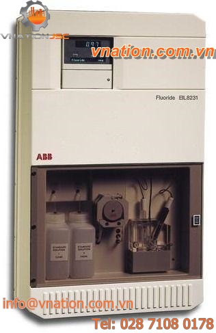 fluoride analyzer / water / temperature / portable