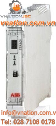 DIN rail mount temperature transmitter / thermocouple / analog
