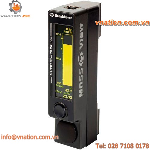 thermal flow meter / mass / for gas / in metering tube