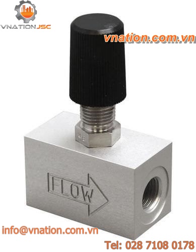needle valve / flow-control / shut-off / for gas