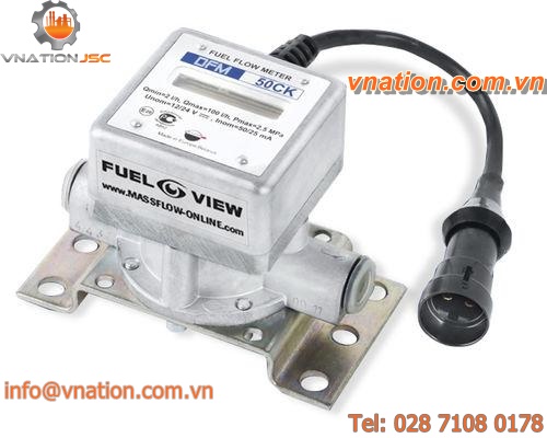 impeller flow meter / for fuel / for oil / insertion
