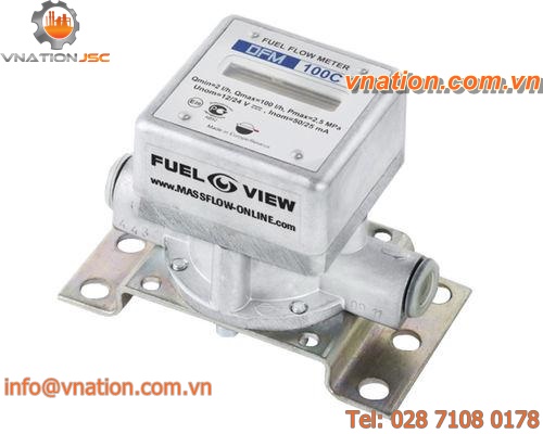 impeller flow meter / for fuel / for oil / in-line