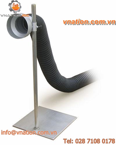 exhaust gas hose / for compressed air / extrication / rubber