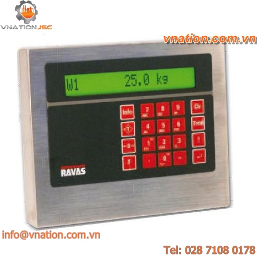 digital weight indicator / IP65 / built-in / for forklift trucks