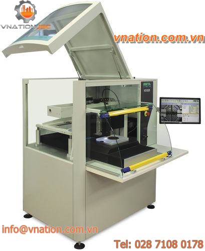one-color stencil printer / for electronics / high-accuracy